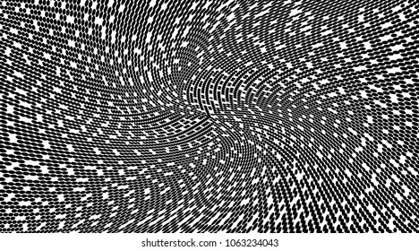 Gradient halftone dots pattern texture background. Black pixels. Modern dotted vector illustration. Abstract wavy lines. Points backdrop. Grunge spotted pattern. Monochrome template for web design