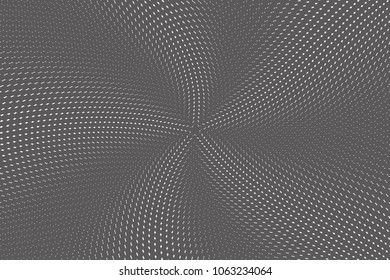 Gradient halftone dots pattern texture background. Black pixels. Modern dotted vector illustration. Abstract wavy lines. Points backdrop. Grunge spotted pattern. Monochrome template for web design