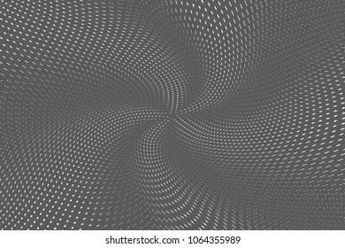 Gradient halftone dots pattern texture background. Black pixels. Modern dotted vector illustration. Abstract wavy lines. Points backdrop. Grunge spotted pattern. Template for web design