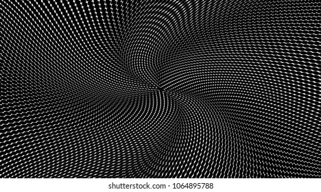 Gradient halftone dots pattern texture background. Black pixels art. Modern dotted vector illustration. Abstract wavy lines. Points backdrop. Grunge spotted pattern. Template for web design.Wide image