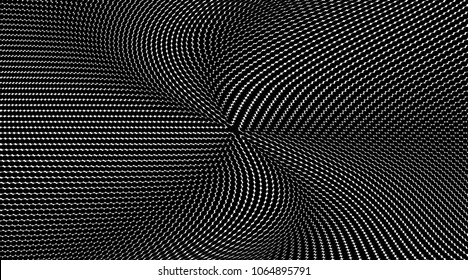 Gradient halftone dots pattern texture background. Black pixels art. Modern dotted vector illustration. Abstract wavy lines. Points backdrop. Grunge spotted pattern. Template for web design.Wide image