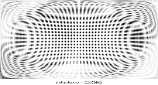 Gradient halftone dots pattern texture background. Abstract stains and splashes. Polka dots backdrop. Modern dotted template vector illustration for design, covers, web  banners