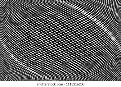 Gradient halftone dots striped texture background. Abstract lines. Polka dots backdrop. Wavy dotted spotted 
pattern. Modern dotted template vector illustration for design, covers, web  banners