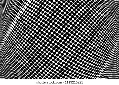 Gradient halftone dots striped texture background. Abstract lines. Polka dots backdrop. Wavy dotted spotted 
pattern. Modern dotted template vector illustration for design, covers, web  banners
