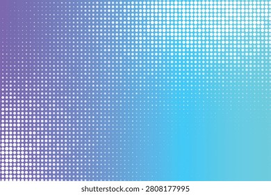 Gradient halftone dots transitioning from violet-purple to teal pastel