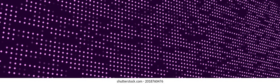 Gradient halftone horizontal illustrations. Digital image. Retro pattern with circles, dots, design element for wallpapers, backgrounds. vector illustration