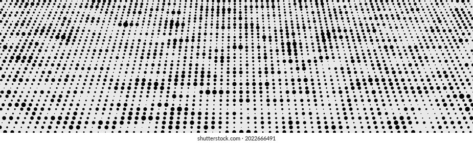 Gradient halftone horizontal illustrations. Digital image. Retro pattern with circles, dots, design element for wallpapers, backgrounds. vector illustration