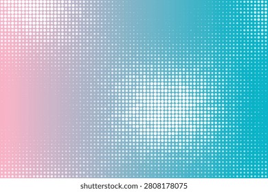 Gradient halftone pattern of pastel pink to teal dots pastelgradient pinkteal dotpattern geometricdots