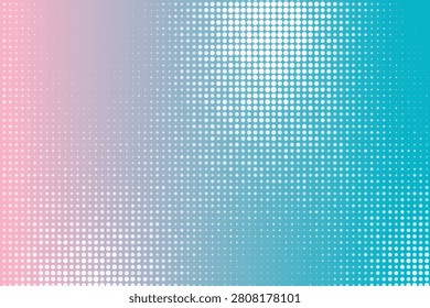 Gradient halftone pattern with pastel pink to teal transition pastelgradient pinkteal dotpattern