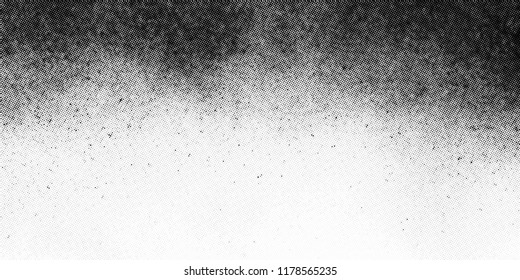 Gradient halftone vector texture overlay  Monochrome abstract splattered background 