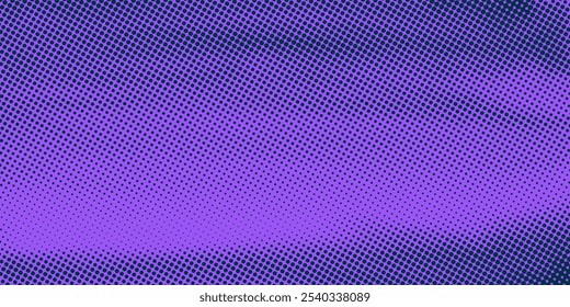 Farbverlauf-Halbton mit lebendigem violettem Farbton. Glattes Punktmuster perfekt für moderne Pop Art und Retro Design
