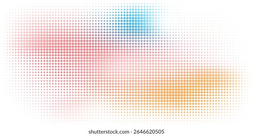 gradient halftoneVibrant abstract image featuring a pattern with multicolored dots, creating dynamic visual effects.