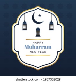 Gradient happy muharram illustration. - Vector.