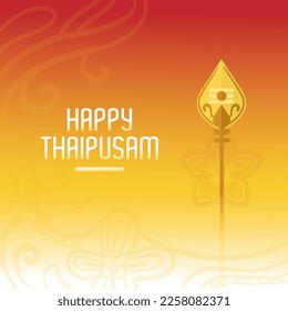 Thaipusam feliz de gradiente con reliquia tradicional india