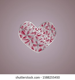 gradient heard with metallic circuit