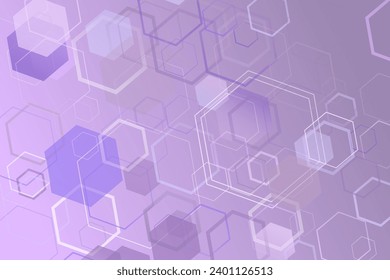 Gradient hexagon landing page background - modern trendy vector design