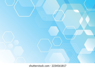 Gradient hexagonal background free vector image