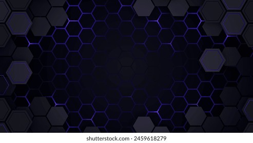 Gradient hexagonal background vector design in eps 10