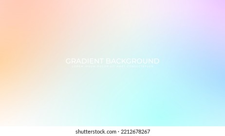 Fondo holográfico degradado. Efecto de textura borrosa. ilustración gráfica abstracta moderna de color brillante