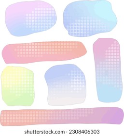 Gradient Holographic Element Isolated Set