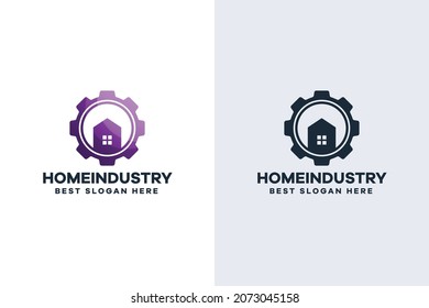 Gradient Home Industry Logo Template