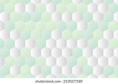 Gradient honeycomb shapes background. Abstract hexagon shapes mosaic pattern texture illustration