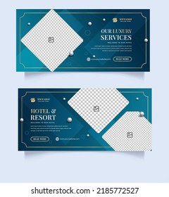 Gradient Hotel Banner Template  Facebook Post