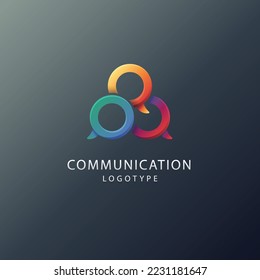 Gradient hub logo design template vector