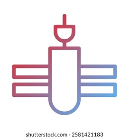 Gradient Icon: Chemical Structure Molecular