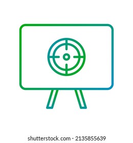 gradient icon data analysis, determine object
