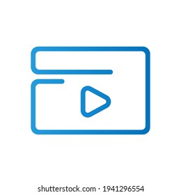 Gradient icon. isolated in white. 