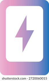 Gradient Icon – Smartphone con símbolo de carga en la pantalla.