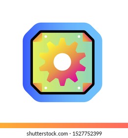 Gradient icon Software. Virtual and augmented reality gadgets. Suitable for banners, mobile application, website, interfaces