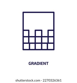 gradient icon from user interface collection. Thin linear gradient, template, interface outline icon isolated on white background. Line vector gradient sign, symbol for web and mobile