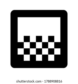 Gradient icon vector isolated on white background.