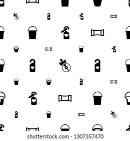 gradient icons pattern seamless white background. Included editable filled heart tag, disc flame, bucket, panorama mode icons. gradient icons for web and mobile.