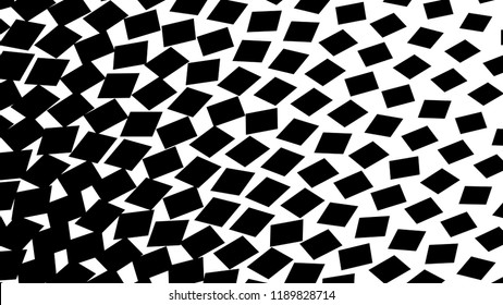 Gradient illustration of halftone rectangle dot.