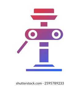 Gradient Illustration of a Machine Equipment