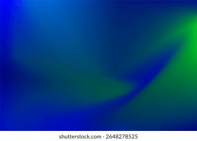 Gradient image featuring blue and green shades. Rendered in an abstract theme, it highlights smooth transitions between colors, creating a dreamy and serene visual impression.