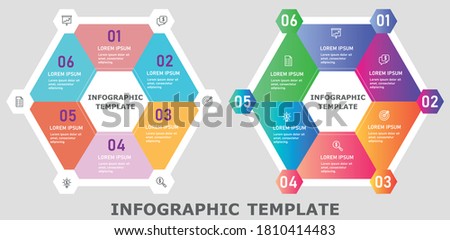 Gradient infographics concept Multicolored gradient infographic with steps