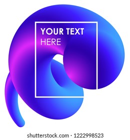 Gradient iridescent shapes. Set isolated liquid elements of holographic chameleon design palette of shimmering colors. Modern abstract pattern, bright colorful paint splash fluid.