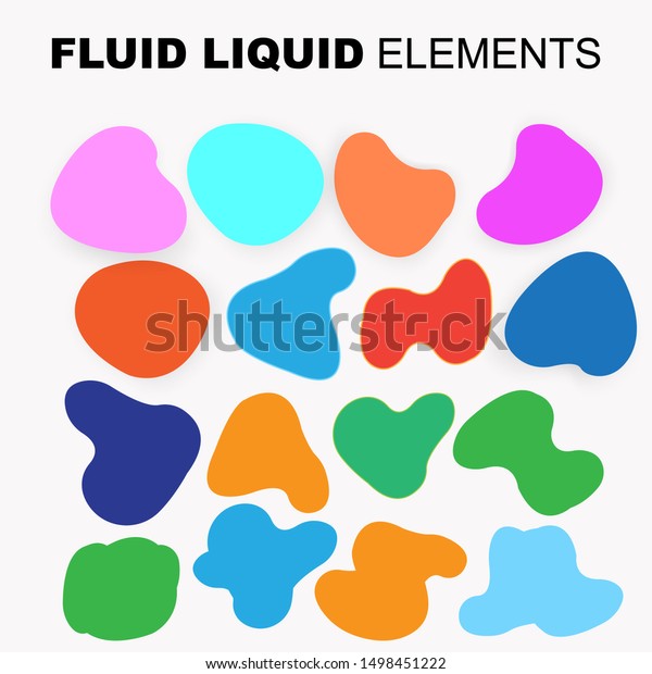 Gradient Iridescent Shapes Set Isolated Bright Stock Vector (Royalty ...