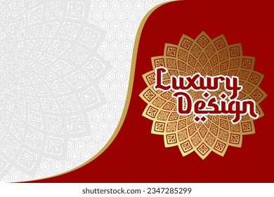Gradient Islamic Pattern Background Free Vector