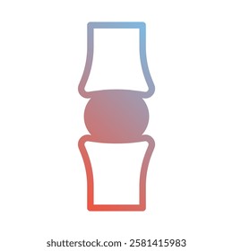 Gradient Joint Anatomy Structure Simple Design