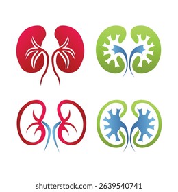 Gradient Kidney Logo Vector Illustration