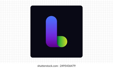 Gradient L Letter Creative Monogram Vector Sign, Stylish and Gradient Logo Sign L Letter, L Character Logo Symbol