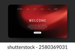 gradient landing page website design. retro vintage