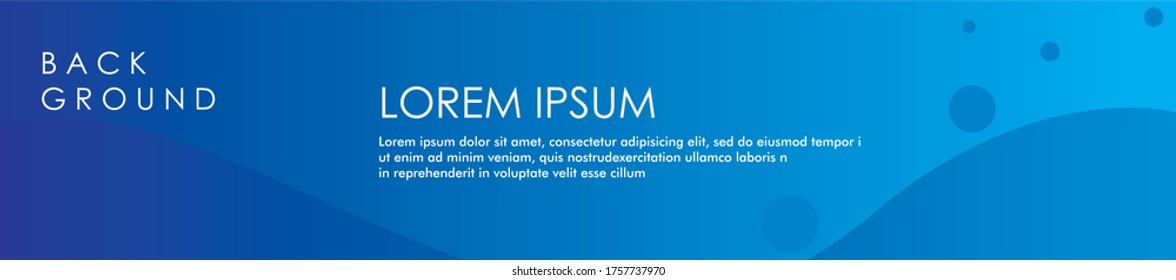 Gradient Lanscape background template. vector illustration on blue