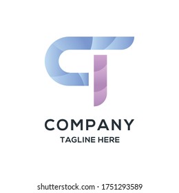 gradient latter P logo suitable for your company