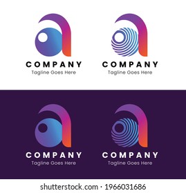 Gradient Letter "A" Logo (Includes 2 style)